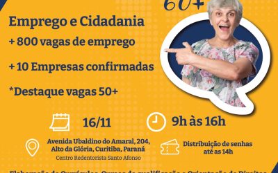 CEDIVIDA promove feira de empregabilidade com vagas para pessoas com mais de 50 anos 